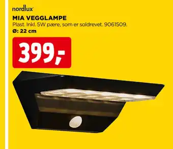 jem & fix MIA VEGGLAMPE tilbud