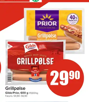 Spar Grillpølse tilbud