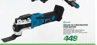 Coop Byggmix KELLEN 18 V MULTIKUTTER UTEN BATTERI tilbud