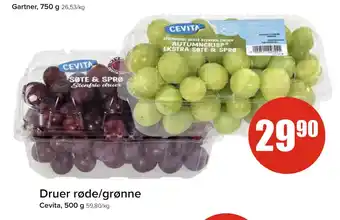 Spar Druer røde/grønne tilbud