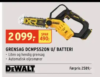 Montér GRENSAG DCMPS520N U/ BATTERI tilbud