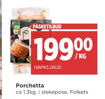 Meny Porchetta tilbud