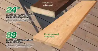 Coop Byggmix 26X115 VARMEBEHANDLET TERRASSEBORD tilbud