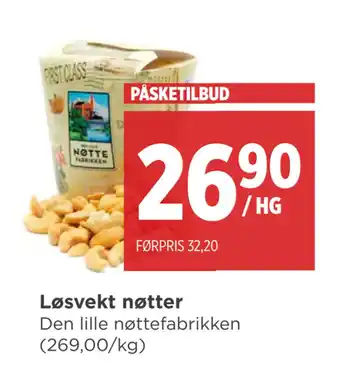 Meny Løsvekt nøtter tilbud