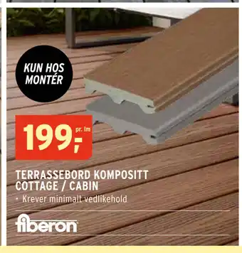Montér TERRASSEBORD KOMPOSITT COTTAGE / CABIN tilbud