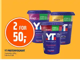Coop Obs YT PROTEINYOGHURT tilbud