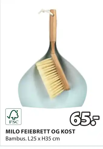JYSK MILO FEIEBRETT OG KOST tilbud
