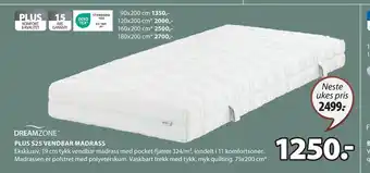 JYSK PLUS S25 VENDBAR MADRASS tilbud