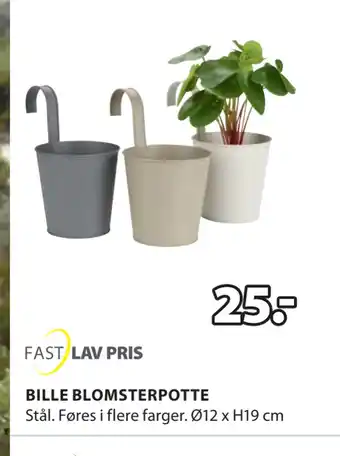 JYSK BILLE BLOMSTERPOTTE tilbud