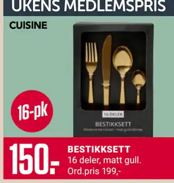 Europris BESTIKKSETT tilbud