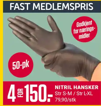 Europris NITRIL HANSKER tilbud
