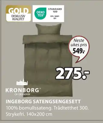 JYSK INGEBORG SATENGSENGESETT tilbud