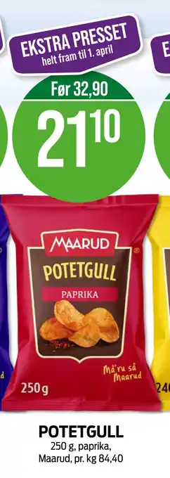 Kiwi POTETGULL tilbud