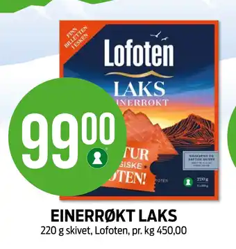 Kiwi EINERRØKT LAKS tilbud