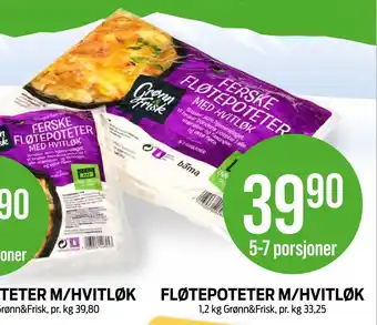 Kiwi FLØTEPOTETER M/HVITLØK tilbud