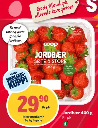 Coop Extra Jordbær 400 g tilbud