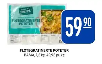 Rema 1000 FLØTEGRATINERTE POTETER tilbud