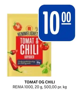 Rema 1000 TOMAT OG CHILI tilbud