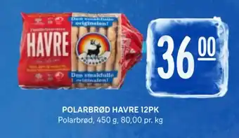 Rema 1000 POLARBRØD HAVRE 12PK tilbud