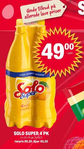 Coop Extra Solo super brus tilbud