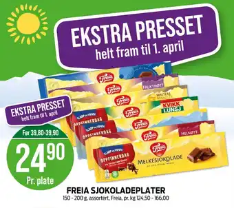 Kiwi Firkløver sjokoladeplate tilbud