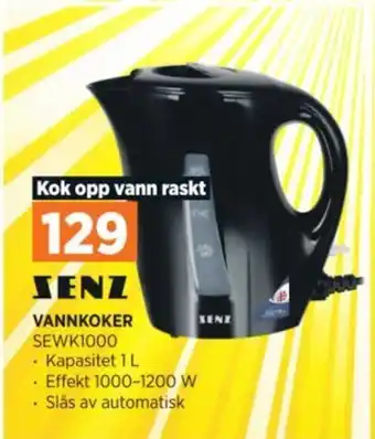 POWER VANNKOKER SEWK1000 tilbud