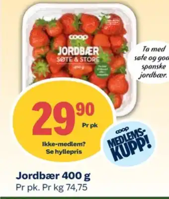 Coop Mega Ukjent jordbær tilbud