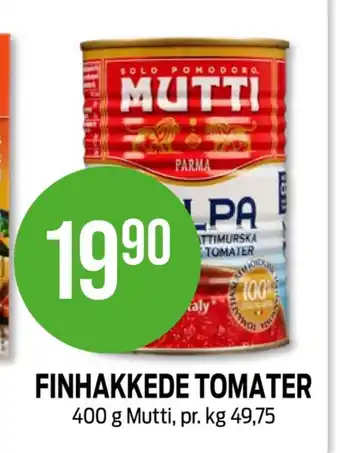 Kiwi Mutti tomater hakkede tilbud