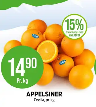 Kiwi Cevita appelsiner tilbud