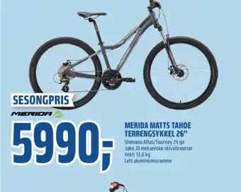 Coop Obs Merida sykkel tilbud