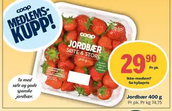 Coop Mega Ukjent jordbær tilbud