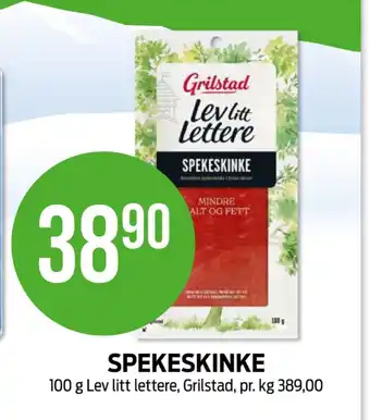 Kiwi Lev litt lettere spekeskinke tilbud
