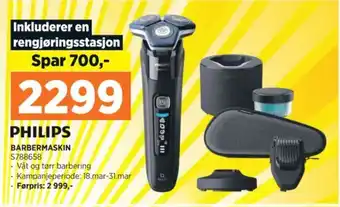 POWER PHILIPS BARBERMASKIN tilbud