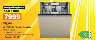 POWER INTEGRERT OPPVASKMASKIN tilbud