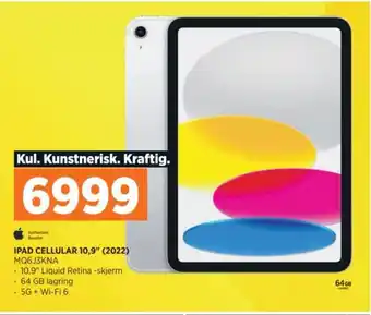 POWER IPAD CELLULAR 10,9" (2022) tilbud