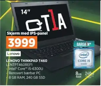 POWER LENOVO THINKPAD T460 LENTPT460REF1 tilbud