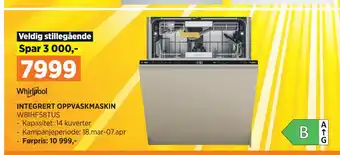 POWER INTEGRERT OPPVASKMASKIN tilbud