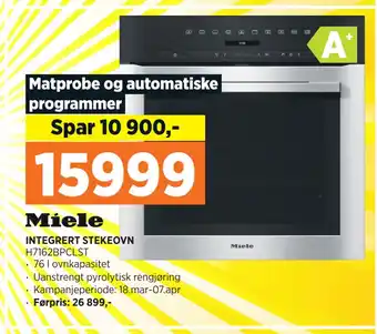 POWER INTEGRERT STEKEOVN tilbud