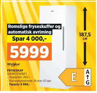 POWER FRYSESKAP tilbud