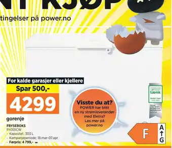 POWER FRYSEBOKS tilbud