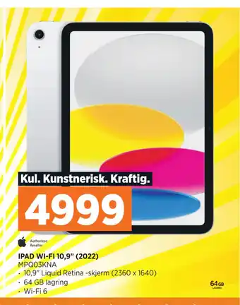 POWER IPAD WI-FI 10,9 (2022) tilbud