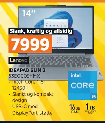 POWER IDEAPAD SLIM 3 tilbud