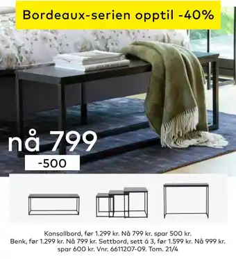 Skeidar Konsollbord tilbud