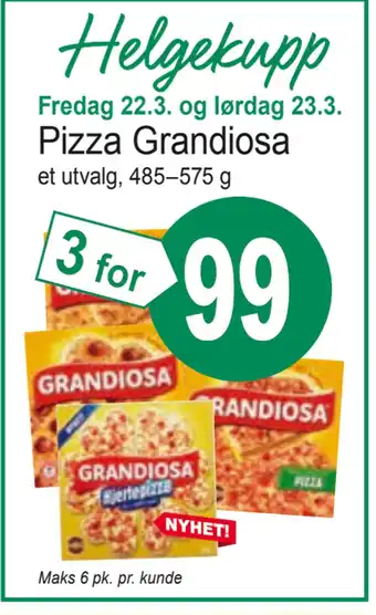 Joker Pizza Grandiosa tilbud