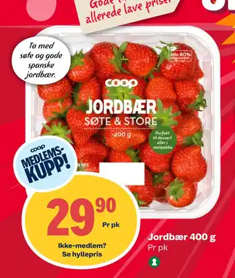 Coop Extra Jordbær 400 g tilbud