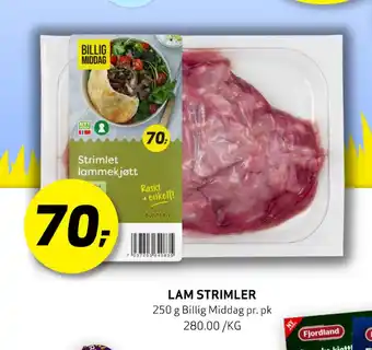Bunnpris LAM STRIMLER tilbud