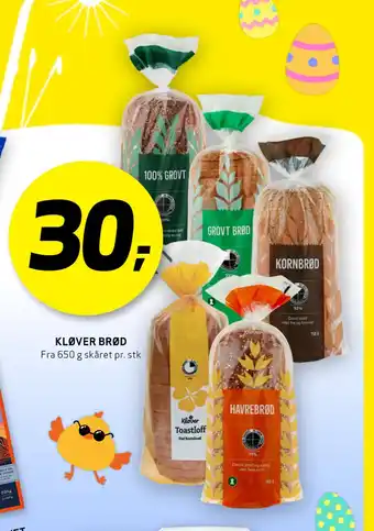Bunnpris Kløver Brød tilbud