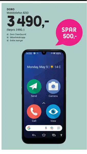 ELON DORO Mobiltelefon 8210 tilbud
