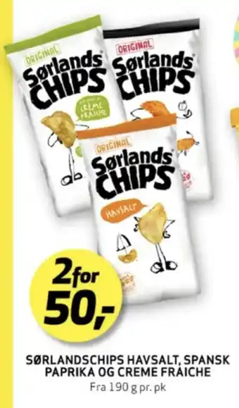 Bunnpris Original chips spansk paprika tilbud