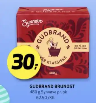 Bunnpris Synnøve finden gudbrandsdalsost tilbud